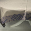 Скатертина кухонна Код Незламної Нації, 110х140 см, сіро-синій, ТМ Sound Sleep Україна