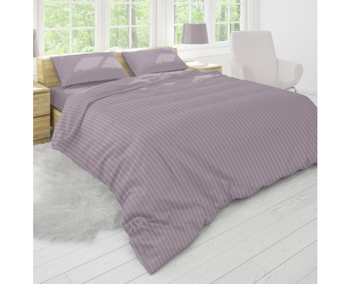 Комплект постельного белья Stripy Seafog, бязь, полуторный, ТМ Sound Sleep, Украина