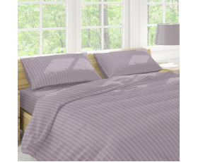Комплект постельного белья Stripy Seafog, бязь, полуторный, ТМ Sound Sleep, Украина