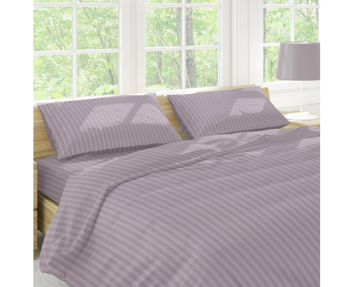 Комплект постельного белья Stripy Seafog, бязь, полуторный, ТМ Sound Sleep, Украина