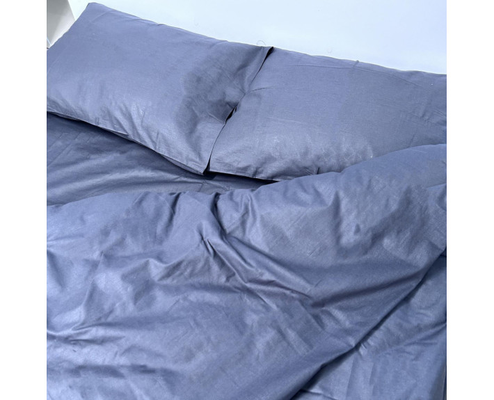 Комплект постільної білизни Monoton Grey, ранфорс, полуторний,ТМ Sound Sleep, Україна