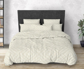Набор постельного белья Rhomb Beige, бязь, полуторный, ТМ Sound Sleep, Украина