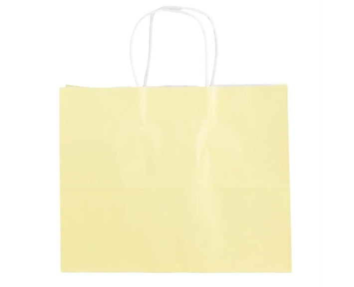 Подарочная бумажная сумка Kraft Souvenir (красная/синяя/бежевая/желтая/мятная/розовая)
