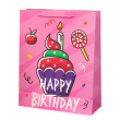 Подарунковий паперовий пакет Birthday gifts 31*12*40 см