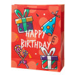 Подарунковий паперовий пакет Birthday gifts 31*12*40 см