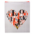 Подарочная бумажная сумка Love, 32*26*12 см