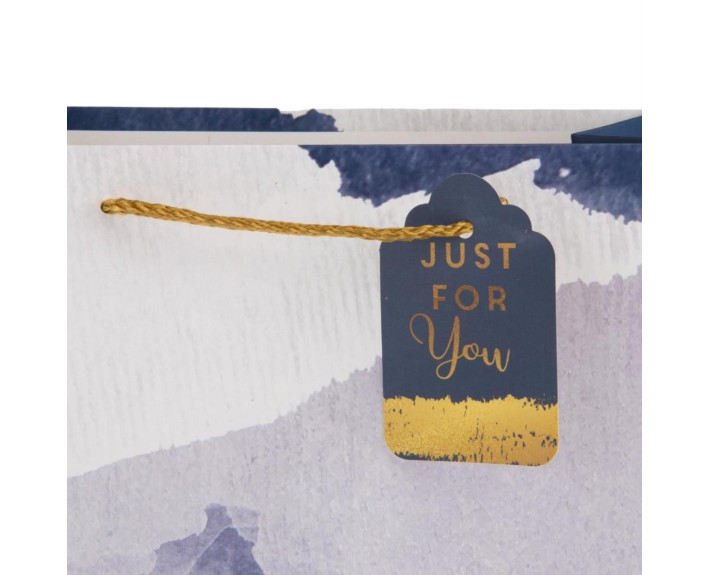 Подарочная бумажная сумка Just for you, 31*42 см