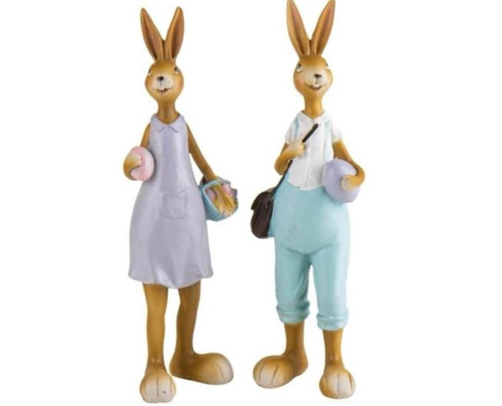 Набір статеуток Rabbits, полістоун