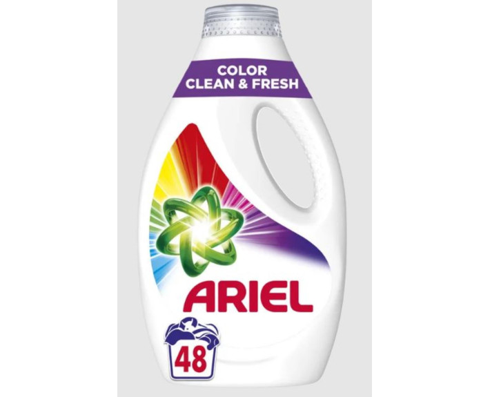 Засіб для прання рідкий Чистота та свіжість для кольорового, 2,4 л ARIEL