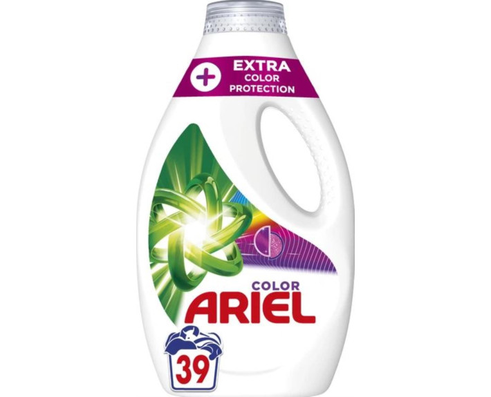 Засіб для прання рідкий  Колор Повний захист тканини, 1,95 л ARIEL