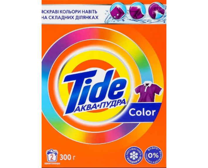 Порошок Автомат Пудра- Аква  Колор 300 г,TIDE Чехія
