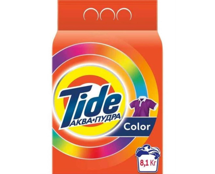 Порошок Автомат СМЗ  Аква-Пудра Колор, 8,1 кг, TIDE Чехія