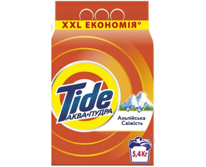 Порошок Автомат СМЗ  Аква-Пудра Альпійська свіжість, 5,4 кг, TIDE Чехія