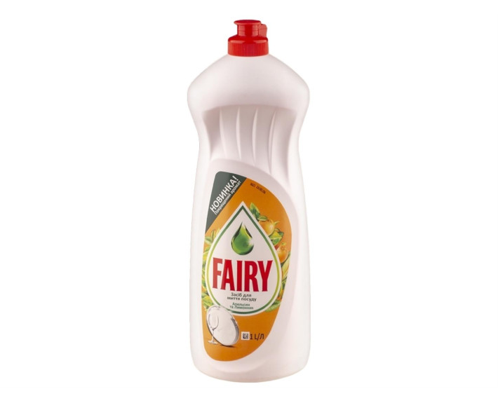 Засіб для миття посуду Апельсин та Лимонник 1л, FAIRY