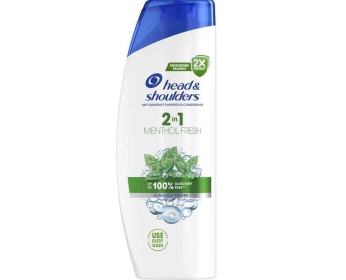 Шампунь-бальзам проти лупи 2в1 Свіжість ментолу 625 мл, HEAD&SHOULDERS