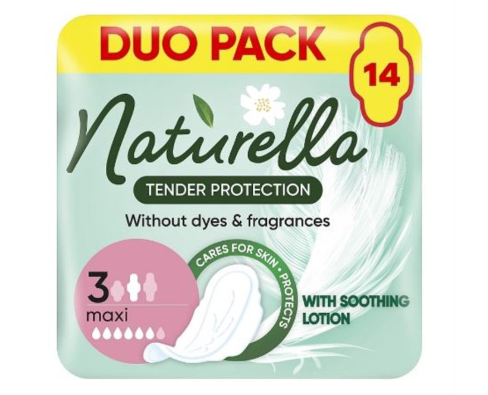 Прокладки гігієнічні Ніжний захист 14 шт., NATURELLA ULTRA Max Duo