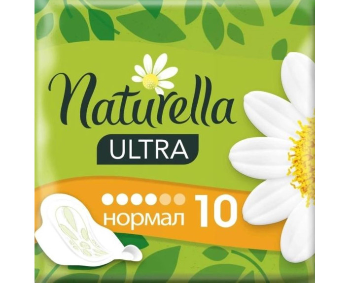Прокладки гигиенические ароматизированные Camomole 10 шт., NATURELLA ULTRA Normal Single