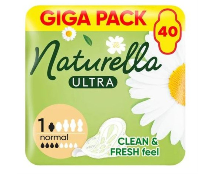 Прокладки гігієнічні ароматизовані Camomole 40 шт., NATURELLA ULTRA Normal Quatro
