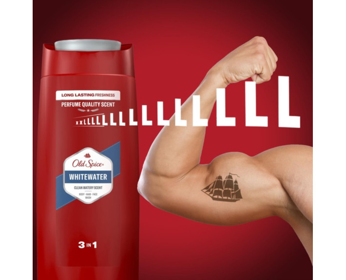 Гель для душу та шампунь 2в1 Whitewater 675 мл OLD SPICE  Франция