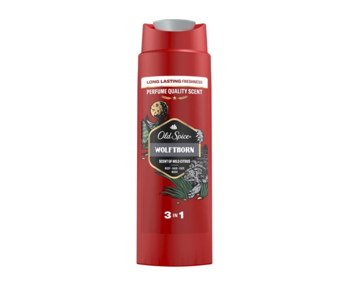 Гель для душу та шампунь 2в1 Wolfthorn 250 мл, OLD SPICE Франція
