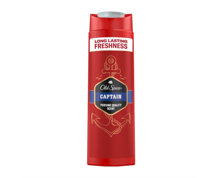 Гель для душу та шампунь 2в1 Captain 250 мл,  OLD SPICE Франція