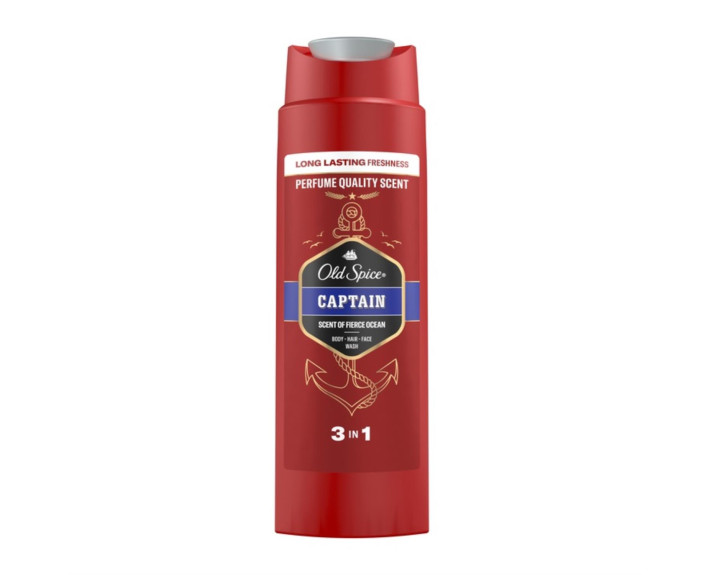 Гель для душу та шампунь 2в1 Captain 250 мл,  OLD SPICE Франція