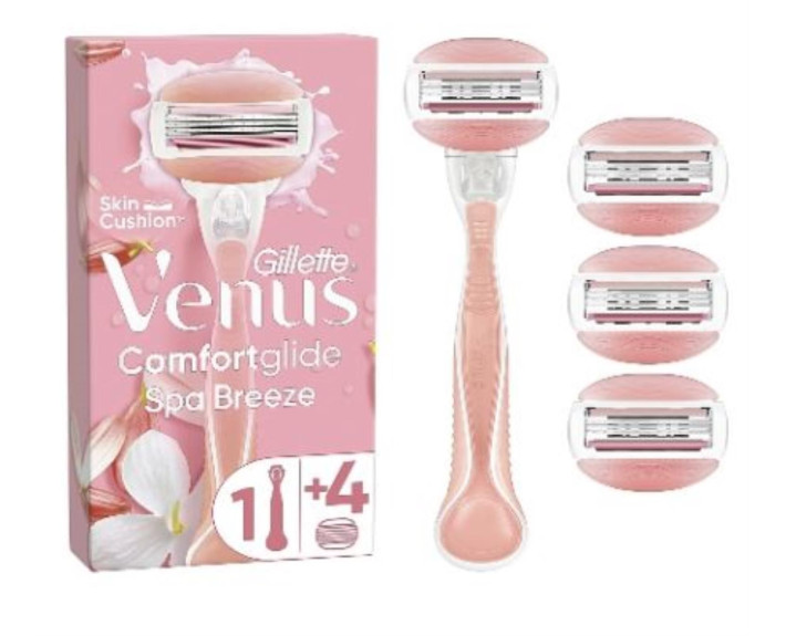 Бритва з 4 змінними касетами, Польща GILLETTE VENUS ComfortGlide SPA Breeze