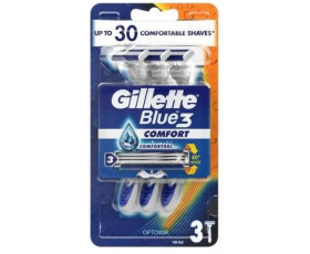 Бритви одноразові 3шт., ПрепакКор, Польща GILLETTE BLUE 3 Comfort