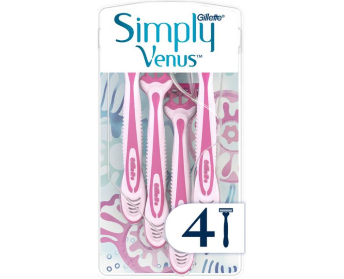 Бритвы одноразовые 4шт., Польша GILLETTE SIMPLY VENUS 3