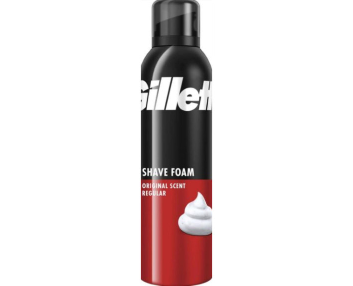 Пена для бритья 200 мл, Великобритания GILLETTE Оригинал Sent Регулярный