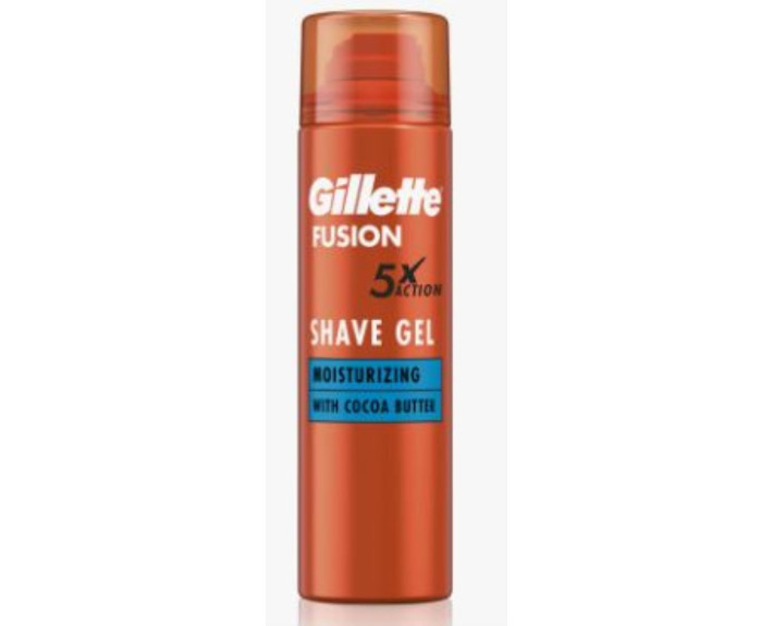 Гель для гоління Зволоження, 200 мл, GILLETTE FUSION  Великобританія