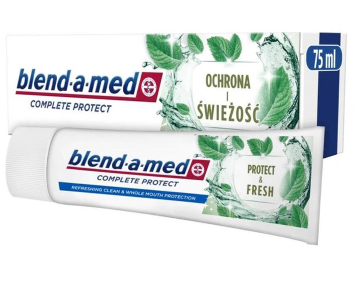 Зубна паста Complete Fresh Захист та свіжість Перцева м'ята 75 мл, BLEND A MED