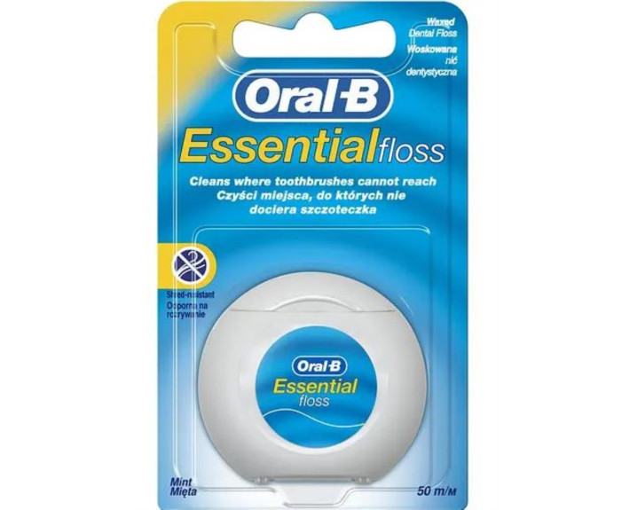 Зубная нить Мята 50 м, ORAL B Essential Floss