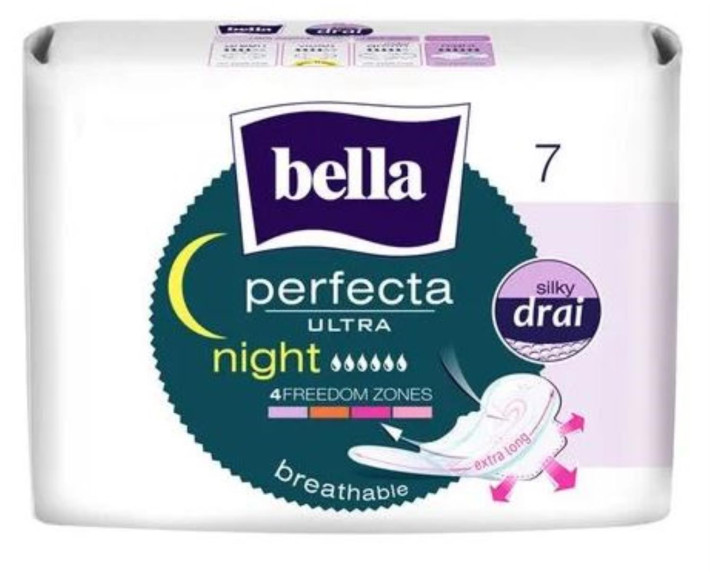 Гігієнічні прокладки 7шт., Bella for Teens Ultra Night silky dray