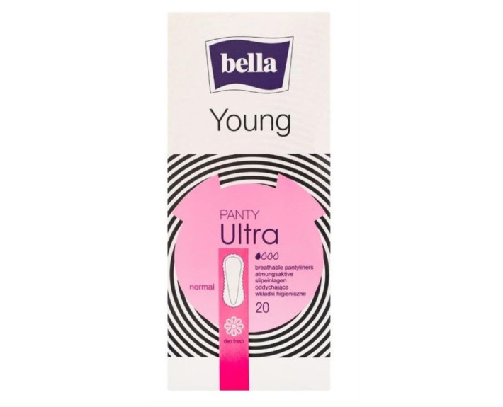Щоденні прокладки 20шт., Bella Panty Ultra Young pink