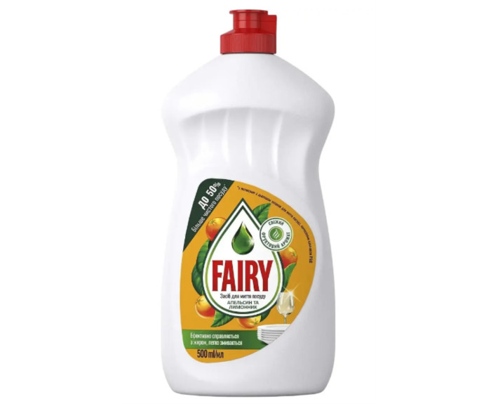 Засіб для миття посуду Апельсин та Лимонник 500 мл, FAIRY