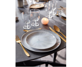 Тарелка десертная LUMINARC DIWALI MARBLE GRANIT 19 см, десерт, Франция
