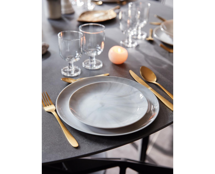 Тарілка десертна LUMINARC DIWALI MARBLE GRANIT 19 см,десерт  Франція