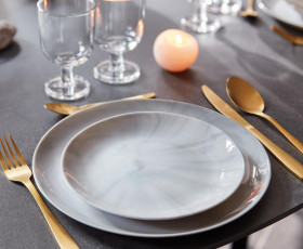 Тарілка десертна LUMINARC DIWALI MARBLE GRANIT 19 см,десерт  Франція