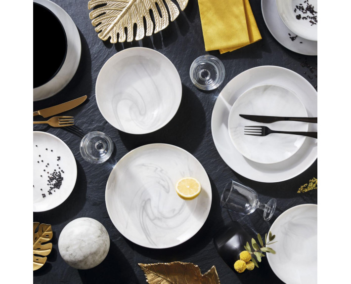 Тарелка десертная LUMINARC MARBLE WHITE 19 см, Франция