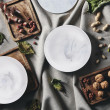 Тарелка десертная LUMINARC MARBLE WHITE 19 см, Франция