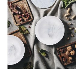 Тарілка десертна LUMINARC MARBLE WHITE 19 см, Франція