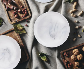 Тарелка десертная LUMINARC MARBLE WHITE 19 см, Франция