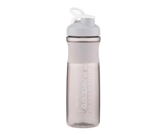 Бутылка для воды, 1000 мл, тритан, серый ARDESTO Smart bottle
