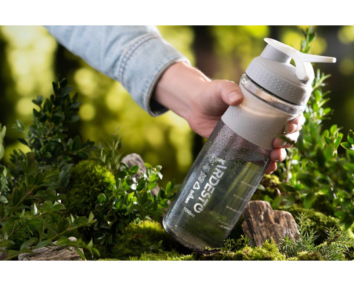 Бутылка для воды, 1000 мл, тритан, серый ARDESTO Smart bottle