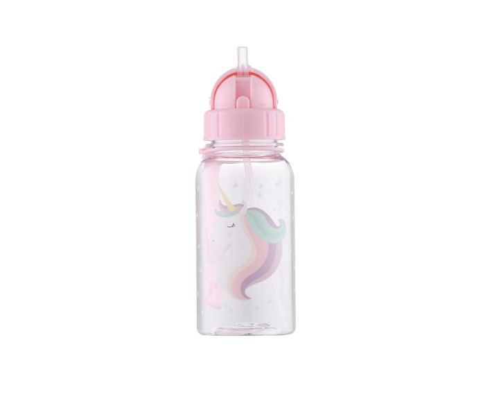 Пляшка для води дитяча, 500 мл, пластик, рожевий ARDESTO Unicorn