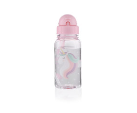 Пляшка для води дитяча, 500 мл, пластик, рожевий ARDESTO Unicorn