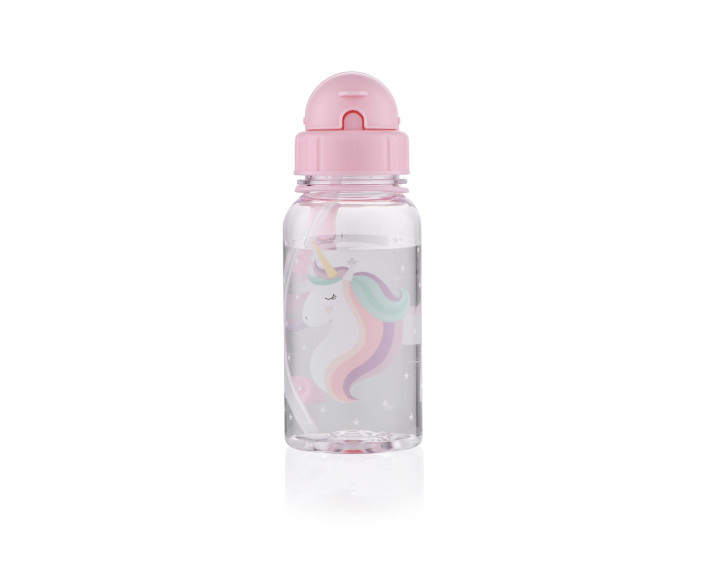 Пляшка для води дитяча, 500 мл, пластик, рожевий ARDESTO Unicorn