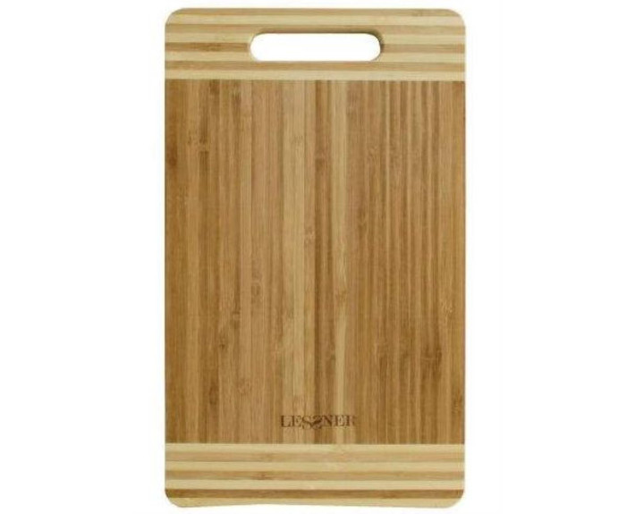 Дошка кухонна прямокутна бамбук 38*25*2 см Lessner