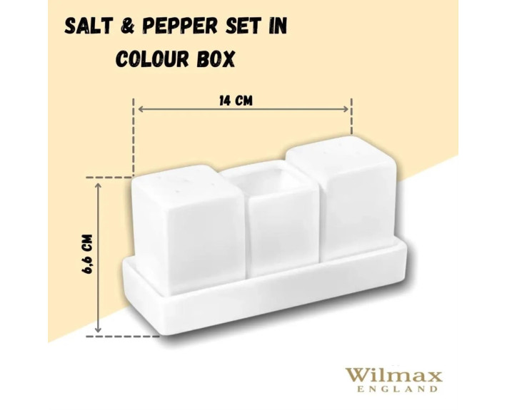 Набір сіль&перець 4 предмети Color Wilmax